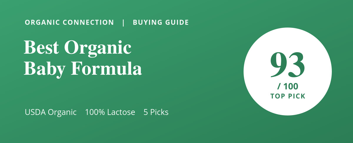 Organic baby formula
