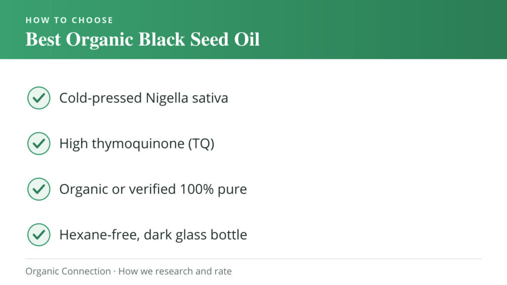 Best Organic Black Seed Oil buying criteria