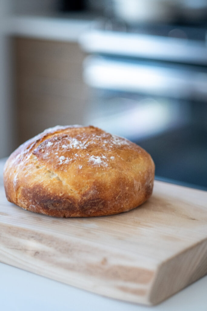 Organic bread from bread flour