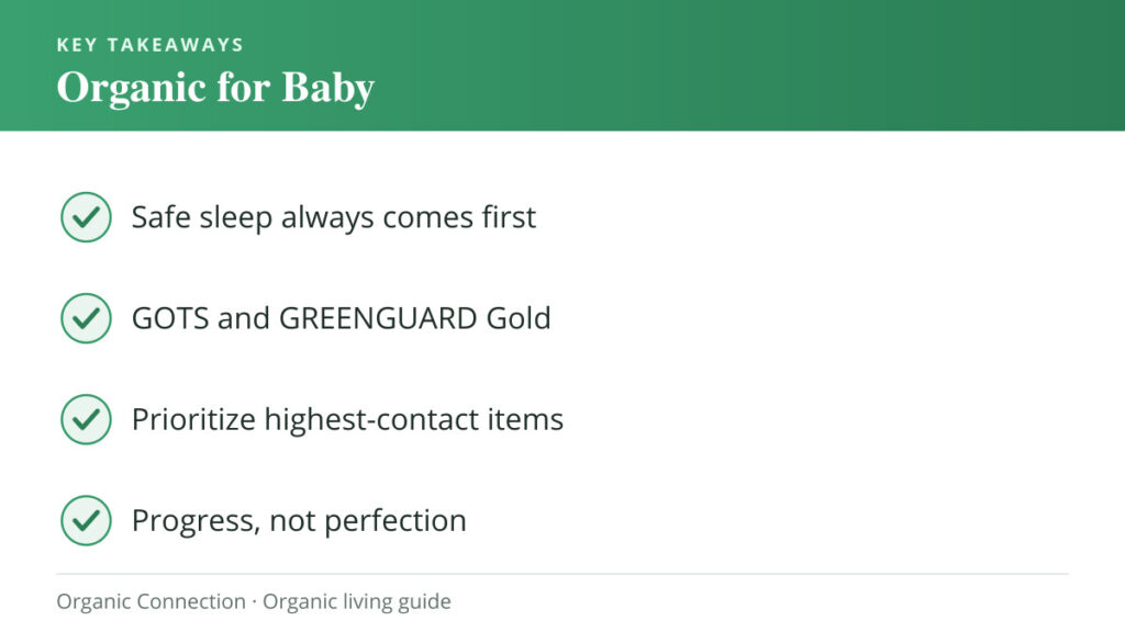 Organic for baby key takeaways