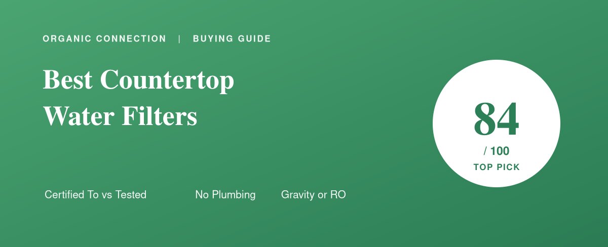 Countertop water filter system