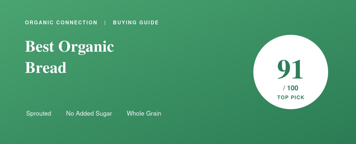 Sliced organic sprouted grain bread