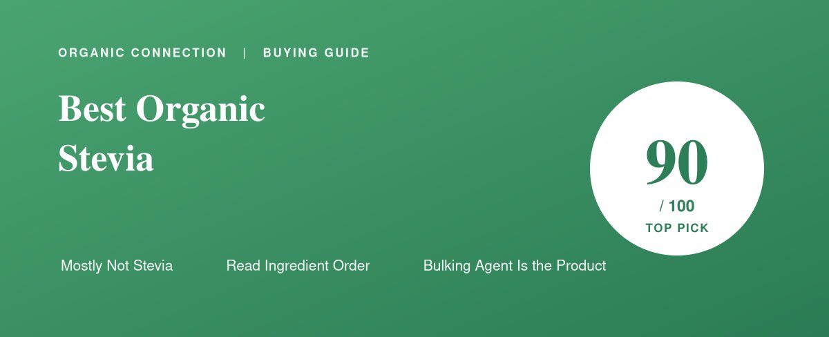 Organic stevia sweetener packets