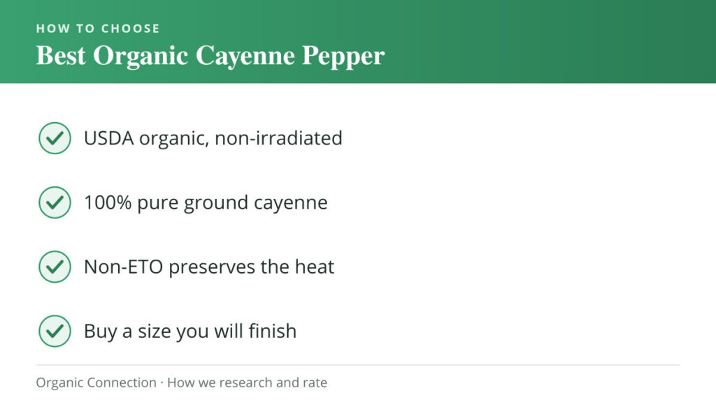Best Organic Cayenne Pepper buying criteria