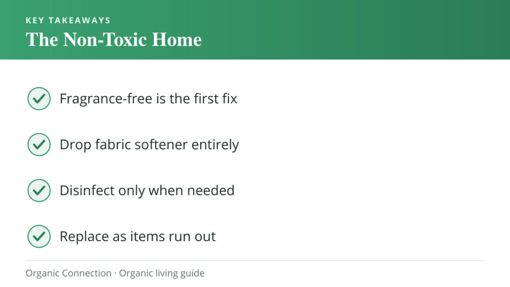 Non-toxic home key takeaways