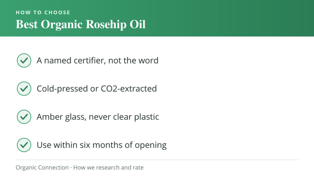 Best Organic Rosehip Oil buying criteria