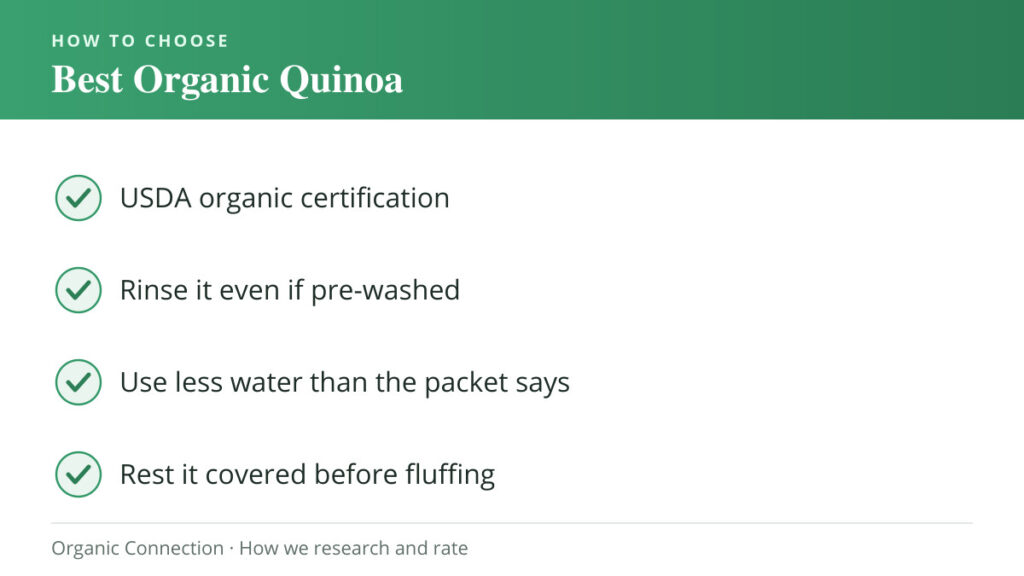 Best Organic Quinoa buying criteria