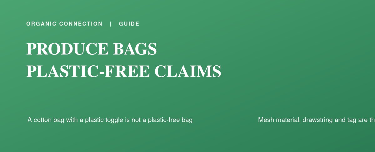 Reusable cotton mesh produce bags holding fruit and vegetables